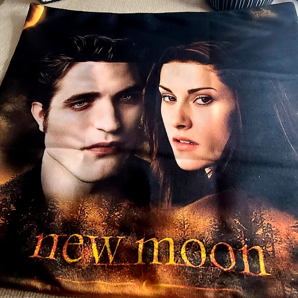 Twlight pillow case new without tags moon 16x16 double sided